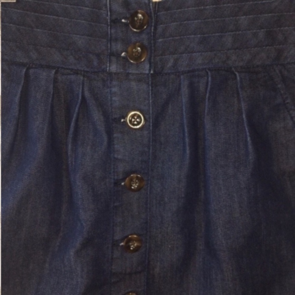 Anthropologie Pilcro Button Front Denim Skirt - Picture 2 of 4